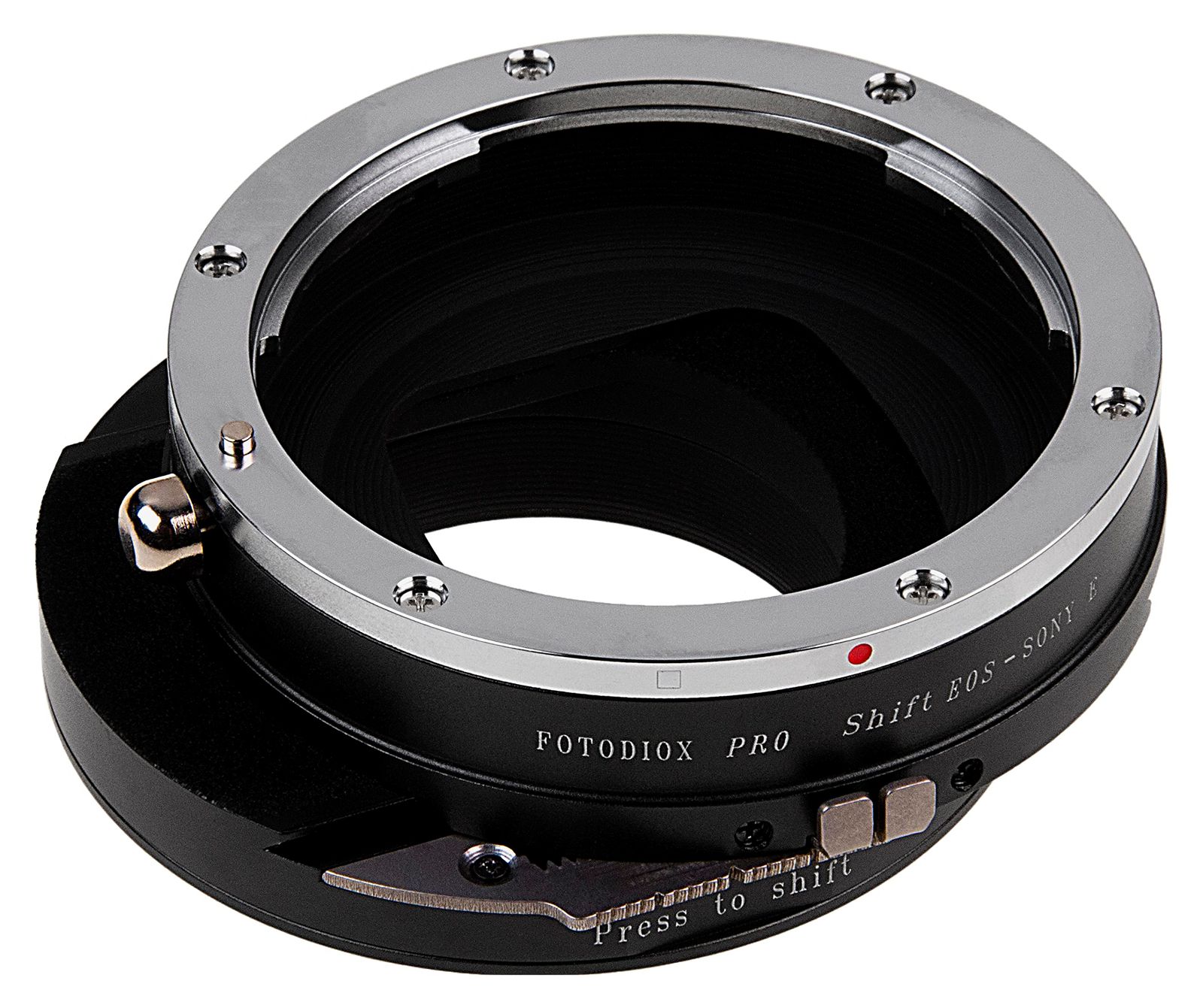 Fotodiox Pro Shift Lens Mount Adapter Compatible with Canon EOS EF and EF-S Lenses to Sony E-Mount Cameras