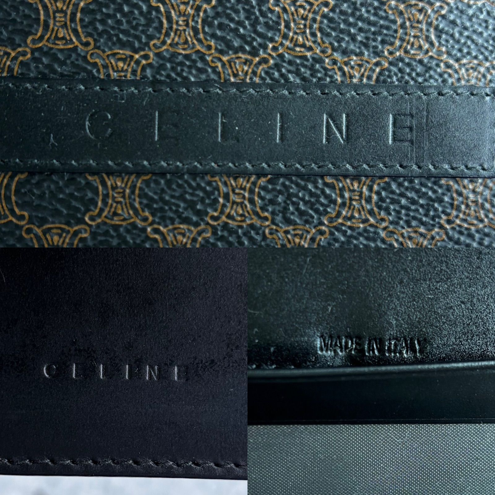 CELINE ブラックマカダム柄 カードケース タグ付き - メルカリ 