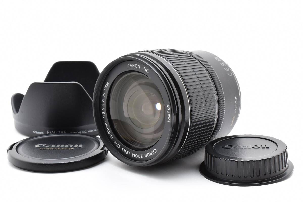 上品 キャノン Canon EF-S 15-85mm F3.5-5.6 IS USM W1012＃3007