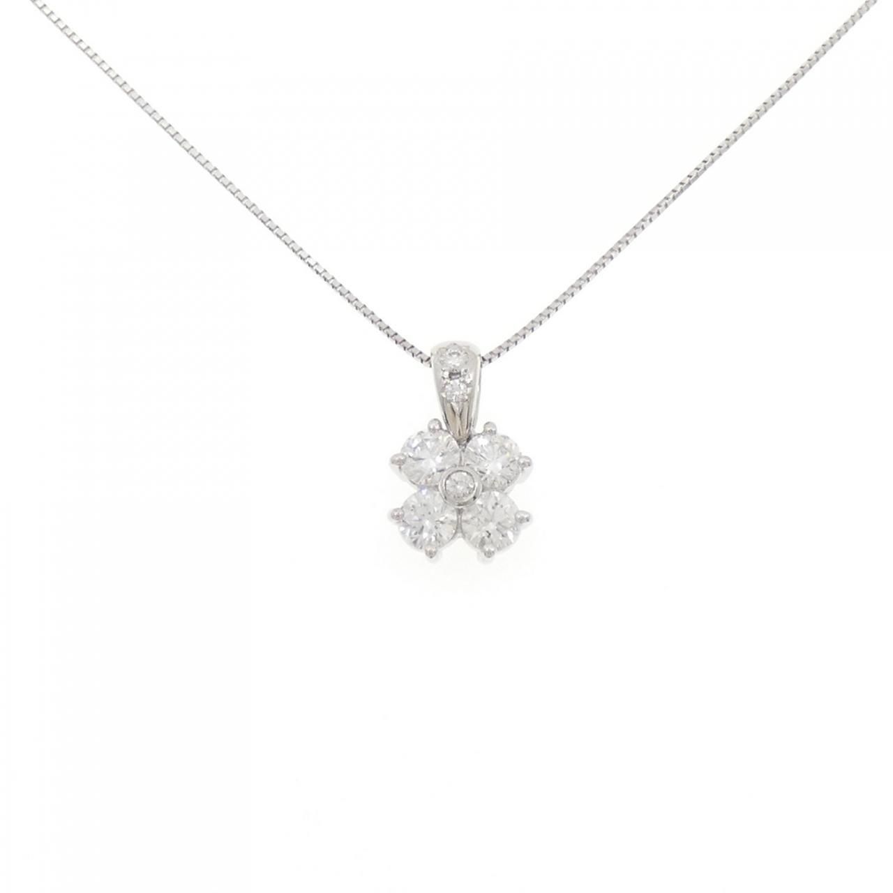 タサキ フラワー ダイヤモンド ネックレス 1.07CT