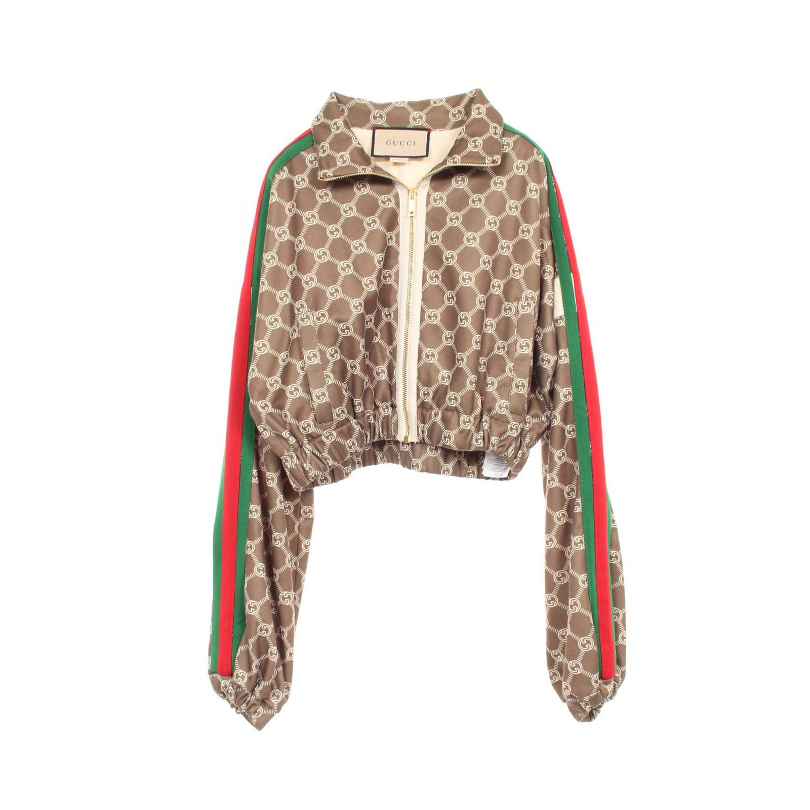 グッチ GUCCI ブルゾン インターロッキングG シェリーライン 671495 ブラウン その他 ブルゾン レディース Used B