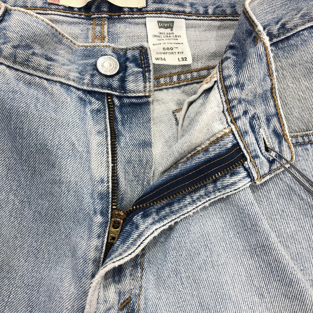 Levi's リーバイス 560 デニムパンツ ブルー(メンズ W34 L32)中古 古着