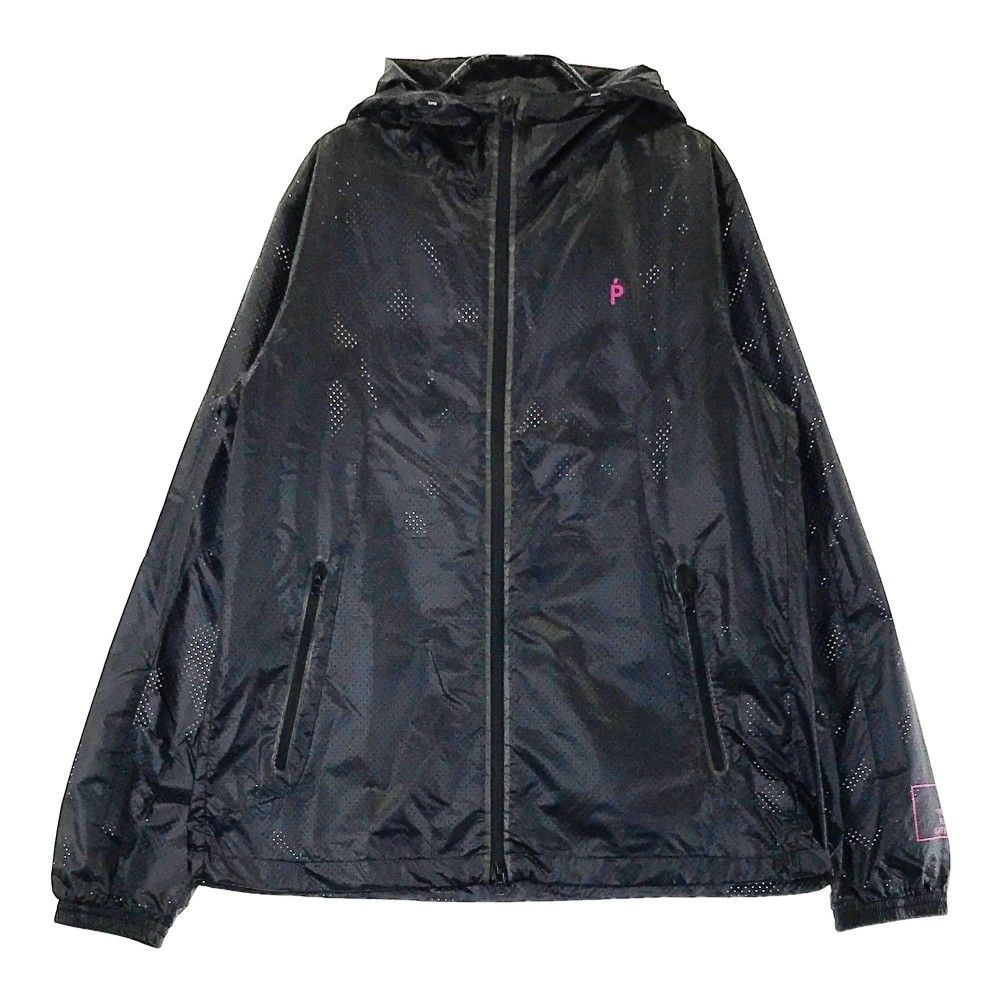 サイズ 1 PEARLY GATES パーリーゲイツ 2025年モデル フード付 メッシュ ジップジャケット ブラック系 240101361193 ゴルフウェア レディース ストスト