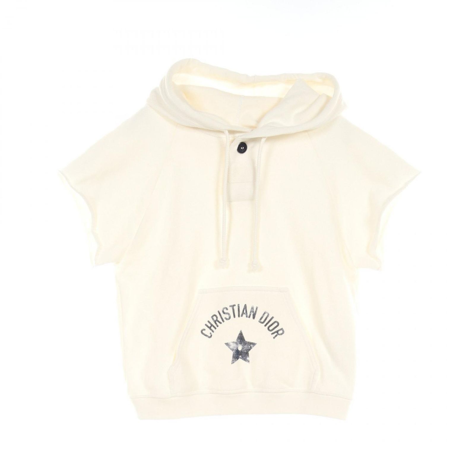 Christian Dior 半袖ホワイトパーカー Christian Dior 半袖ホワイトパーカー