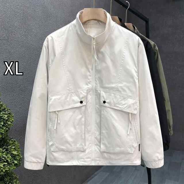 XL]秋冬 [XL]秋冬 コーデ メンズ  服 シンプル ファッション オシャレ 大人 かっこいい 大きいサイズ ストリート 紳士服  スタンドカラー カジュアル ジャケット トップス  コーデ メンズ 服 シンプル ファッション オシャレ 大人