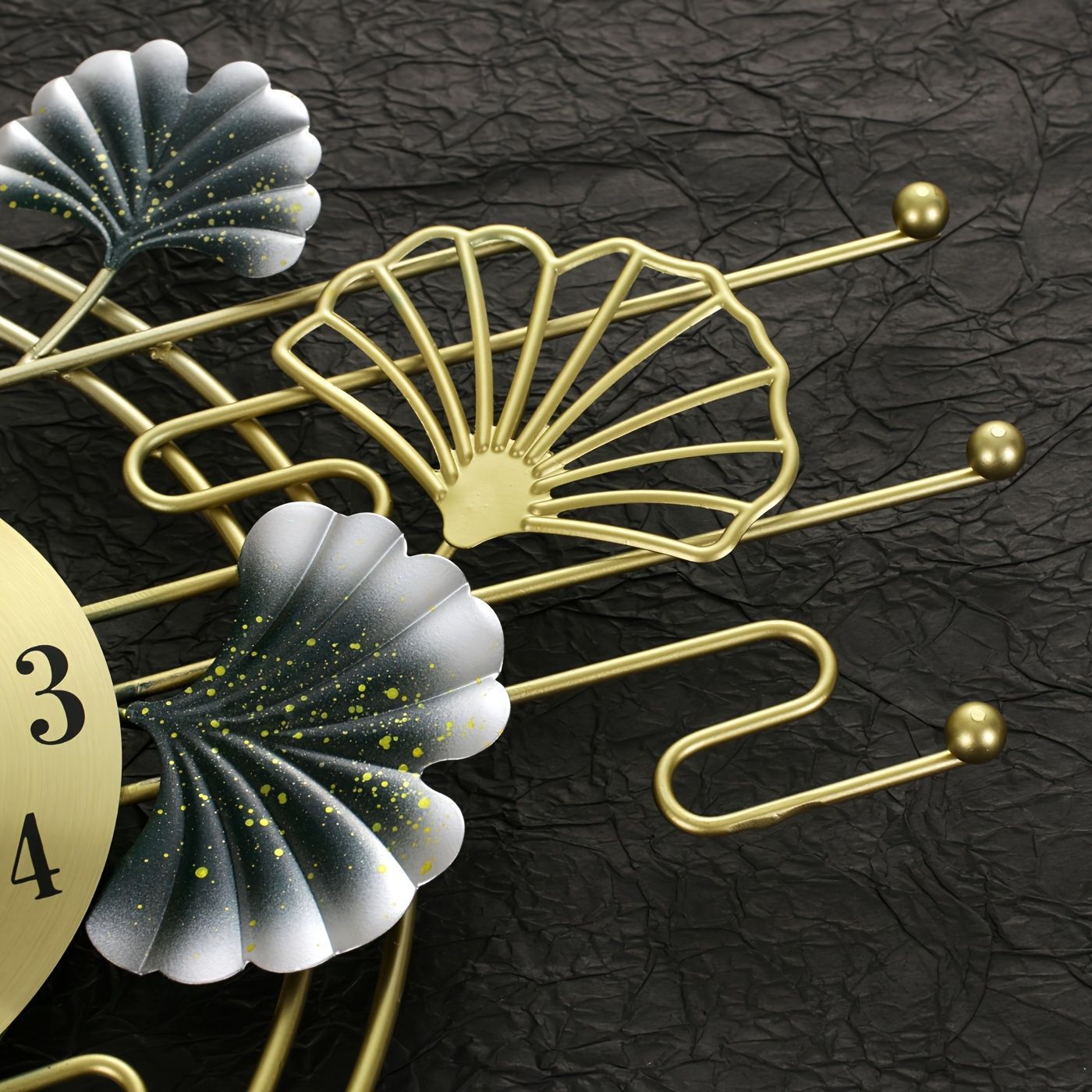 壁掛け時計 モダンアートクロック 大型金属装飾壁掛け時計