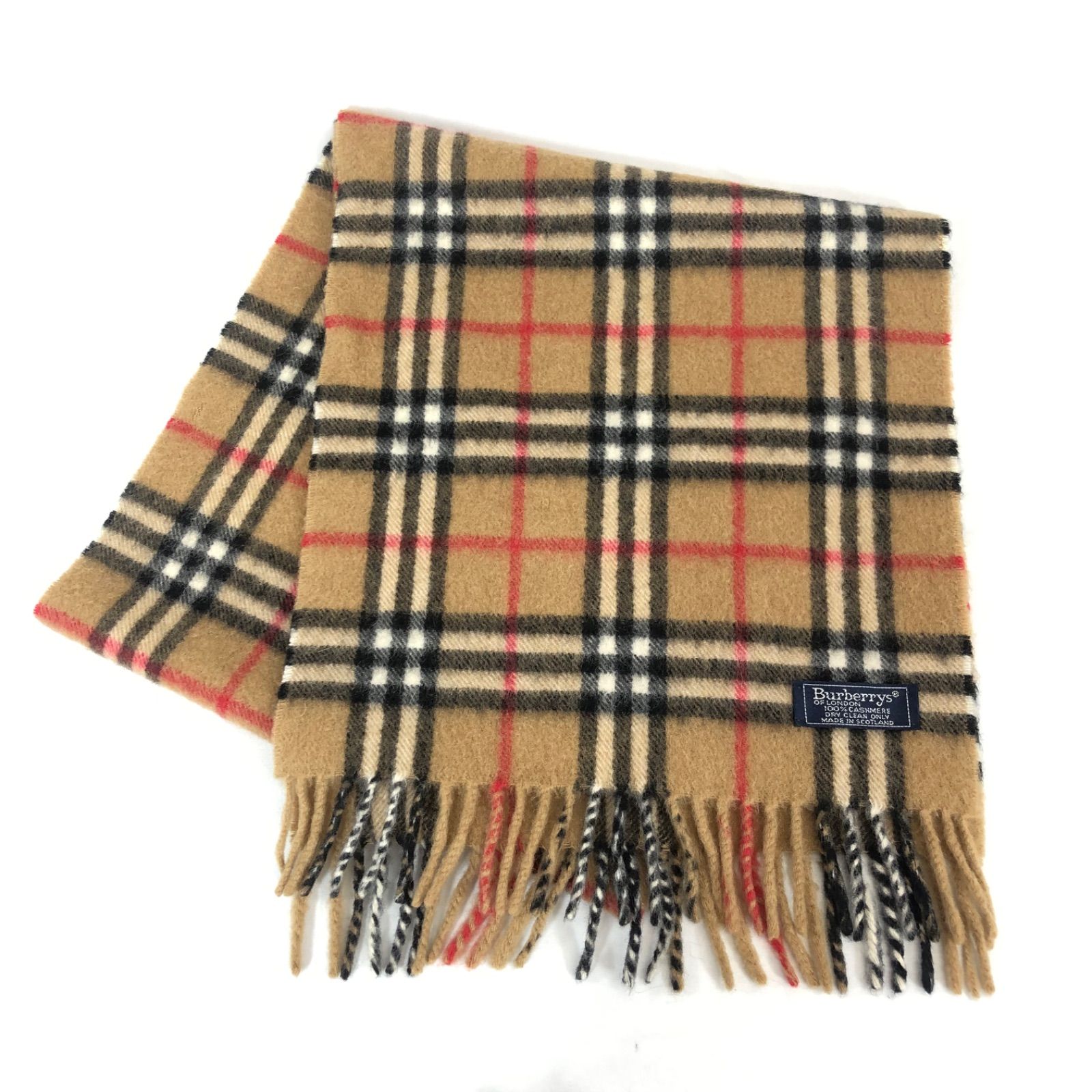 最終値下げ 美品 Burberry ノバチェック柄 マフラー 美品】BURBERRY バーバリー ノバチェック カシミヤ 100