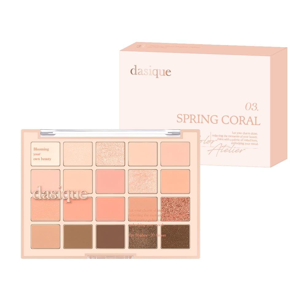 公式 デイジーク Mood Shadow Palette ムードシャドウパレット 20色パレット|アイシャドウパレット 03 Spring Coral 03 Spring Coral