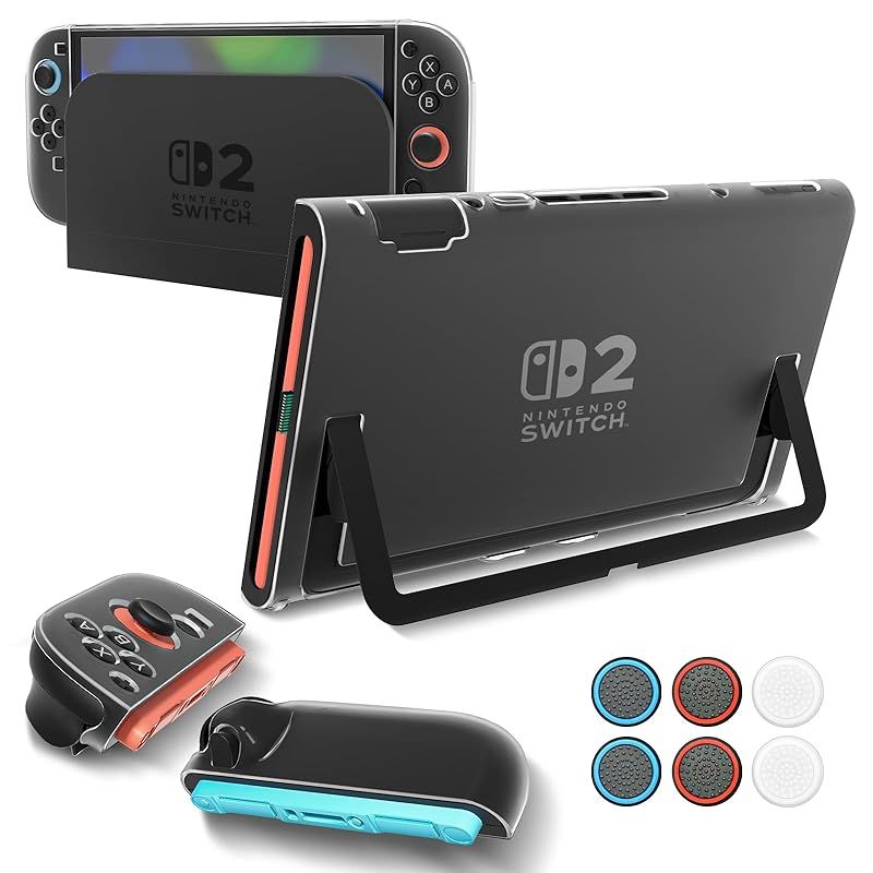 Teyomi Nintendo Switch 2用 クリアケース セット（ドック対応