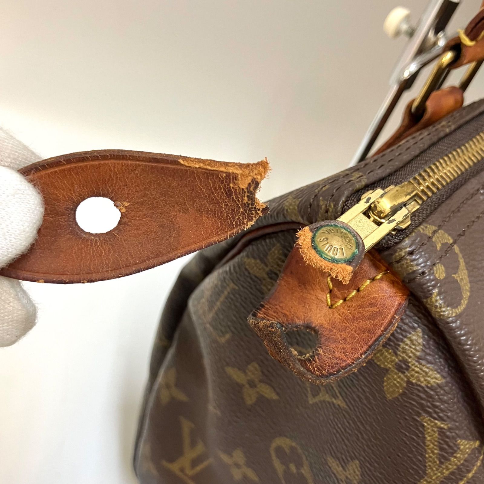LOUIS VUITTON ＊モノグラム スピーディ25 パドロック 南京錠 鍵