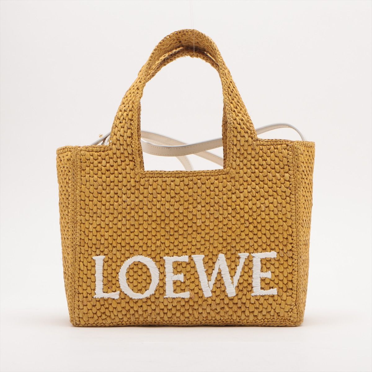 LOEWE ロエベ フォントトート スモール ラフィア×レザー 2WAY LOEWE ロエベ フォントトート スモール ラフィア×レザー 2WAY