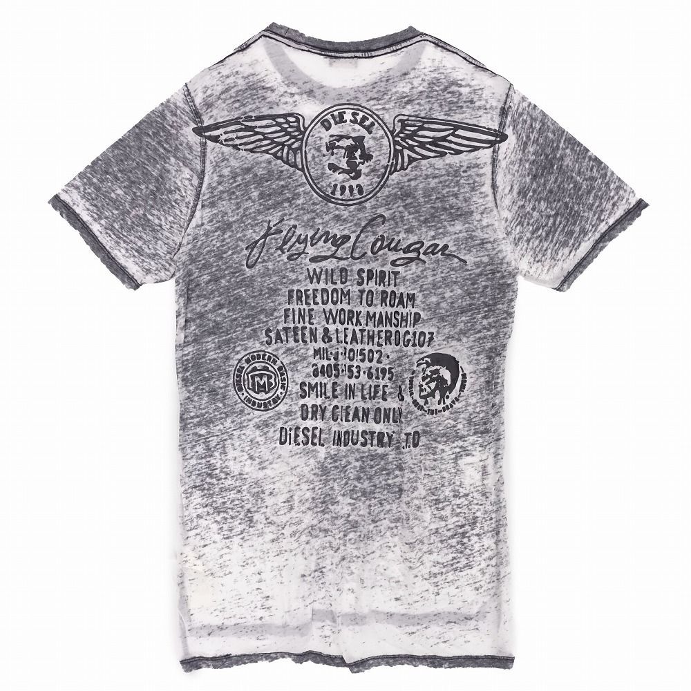 DIESEL ディーゼル ヴィンテージ加工 メッシュ Tシャツ