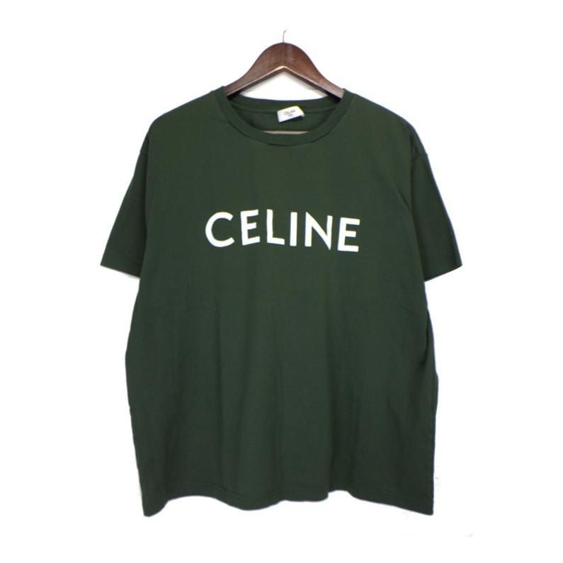 ♡ふうか♡(即購入ok!) ！CELINE イエロー ロゴ Tシャツ ♡ふうか♡(即購入ok!) 様専用！CELINE イエロー ロゴ Tシャツ