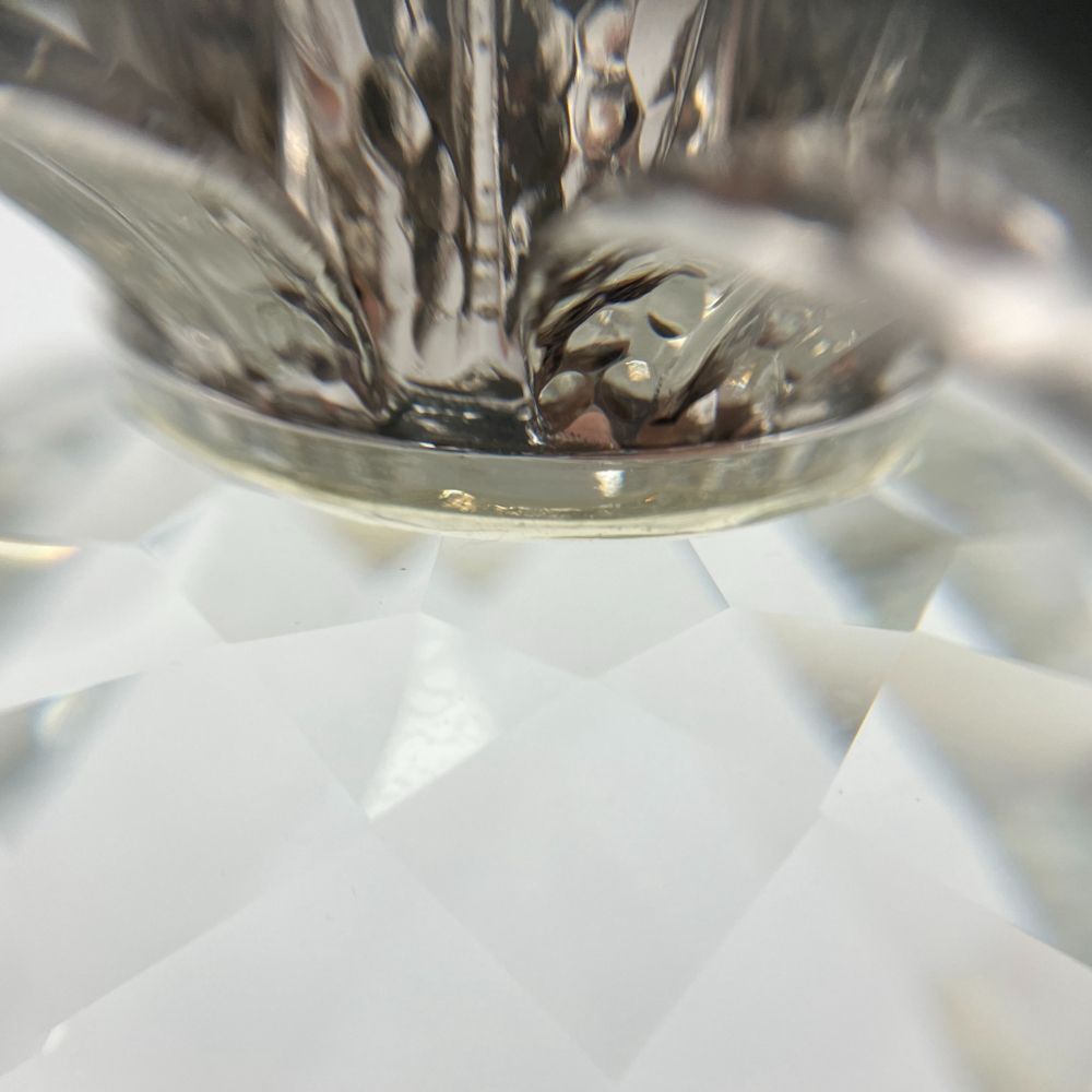 SWAROVSKI - スワロフスキー SWAROVSKI パイナップル キャンドルホルダー ロジウム 1987年 廃盤品 オブジェ 置物 010078【中古】 スワロフスキー SWAROVSKI パイナップル キャンドルホルダー