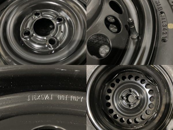 新品【BS BLIZZAK VRX3 185/60R16 86Q】スタッドレス【日産 ノート 純正ホイール 16インチ 5.5J4HPCD100】21年製　(MTM324)