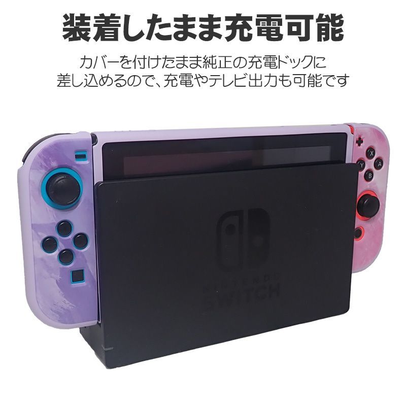 Nintendo Switch 本体ケース 画面保護フィルム 2点セット 有機EL 通常