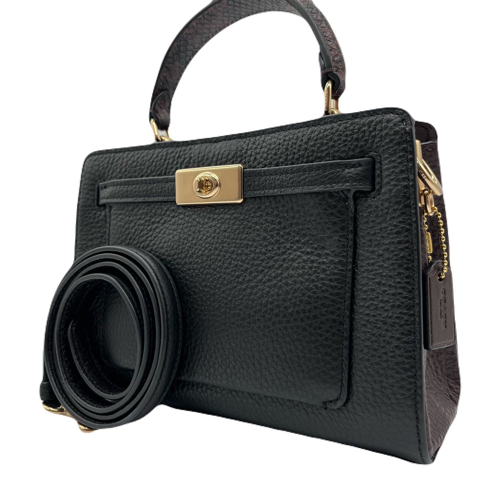 新品未使用保管品<!-利用不可文字-!>COACH コーチ ハンドバッグ 
