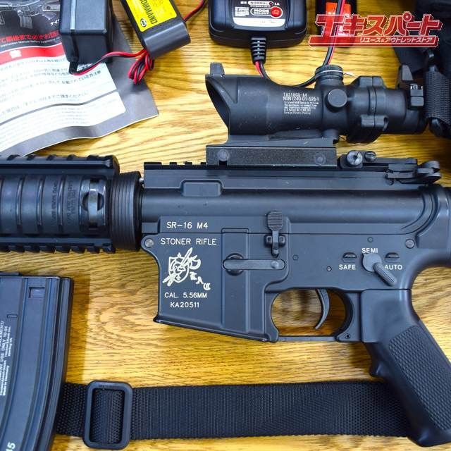 ジャンク品 オートマチック 電動エアーガン ナイツ SR-16 M4