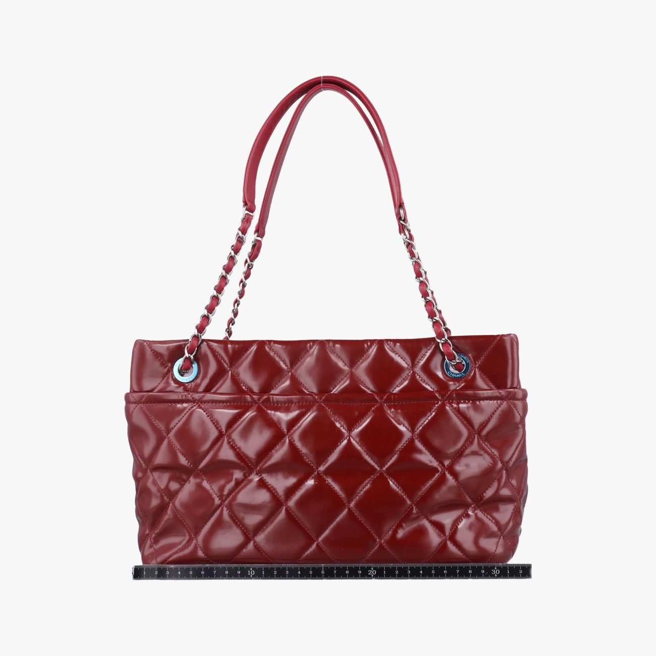 シャネルChanelタイムレス ココマーク ショッピングレッドパテントA6729017108113