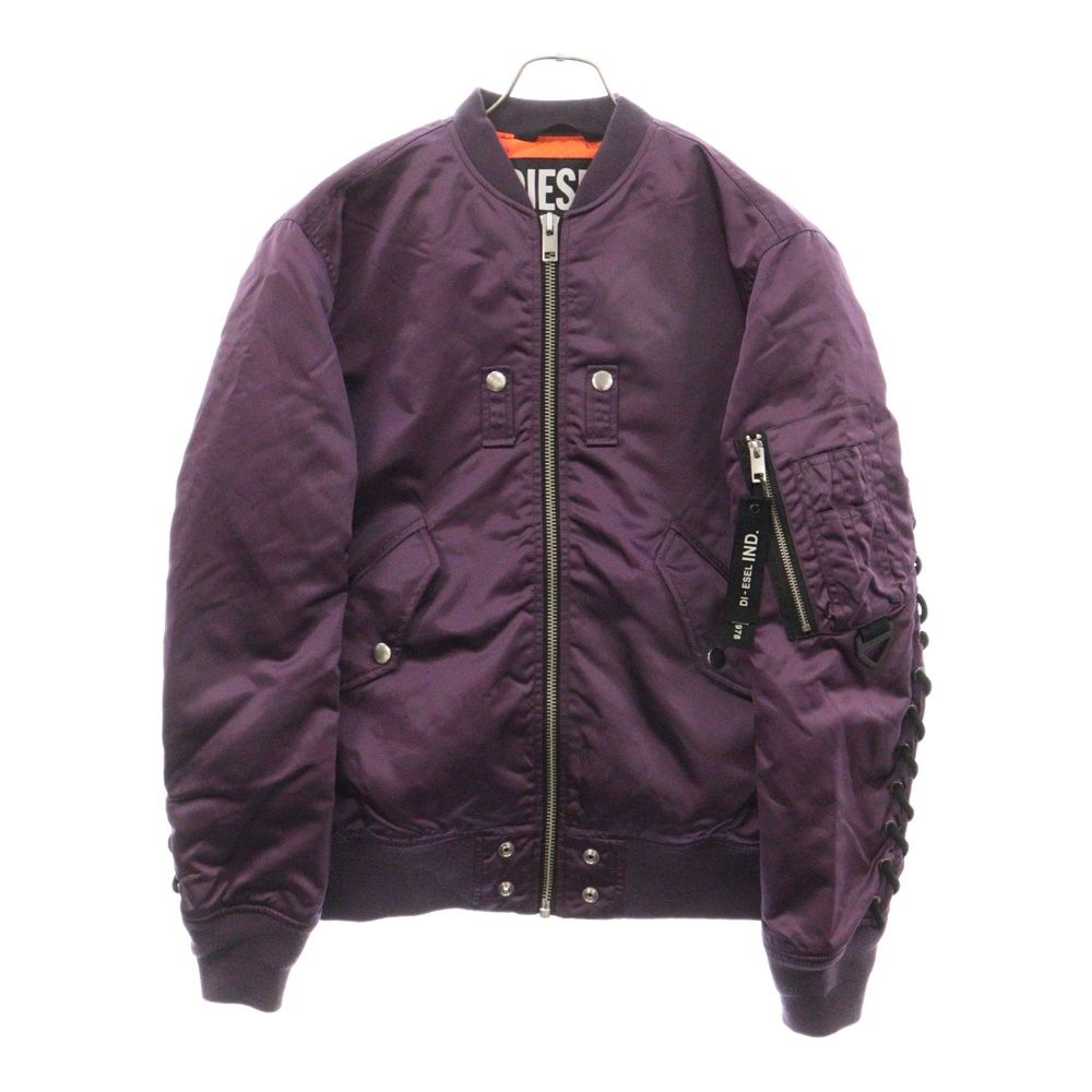 DIESEL (ディーゼル) フライトジャケット バックデザイン ナイロン アウター パープル A00545-J-JAVIER-0TAQF