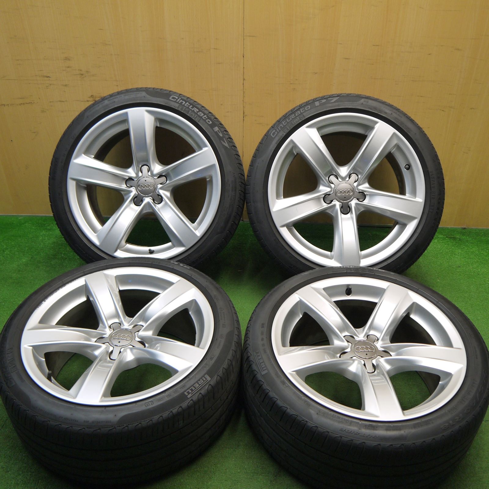 4本価格 アウディ A5 スポーツバック 純正 245|40R18 ピレリ Cinturato P7 18インチ PCD112|5H 5042307Hノ