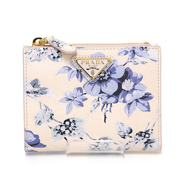 極美品 PRADA プラダ 財布 二つ折りM08
