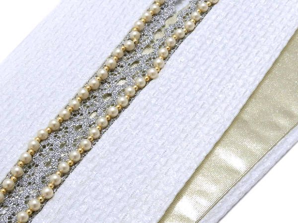 着物美人 送料込み 重ね襟 パールレース くすみ 伊達襟 重ね衿 掛け襟 襟 振袖重ね襟 振袖襟 成人式重ね襟 重ね襟くすみ 重ね襟パール パール襟 重ね襟レース 重ね襟白 成人式 結婚式 入学 卒業式 振袖 訪問着 着物 袴 白 銀 m339273E1