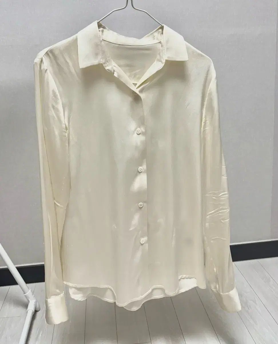 アプクジョン ハイ クオリティー アイボリー シルク ブラウス