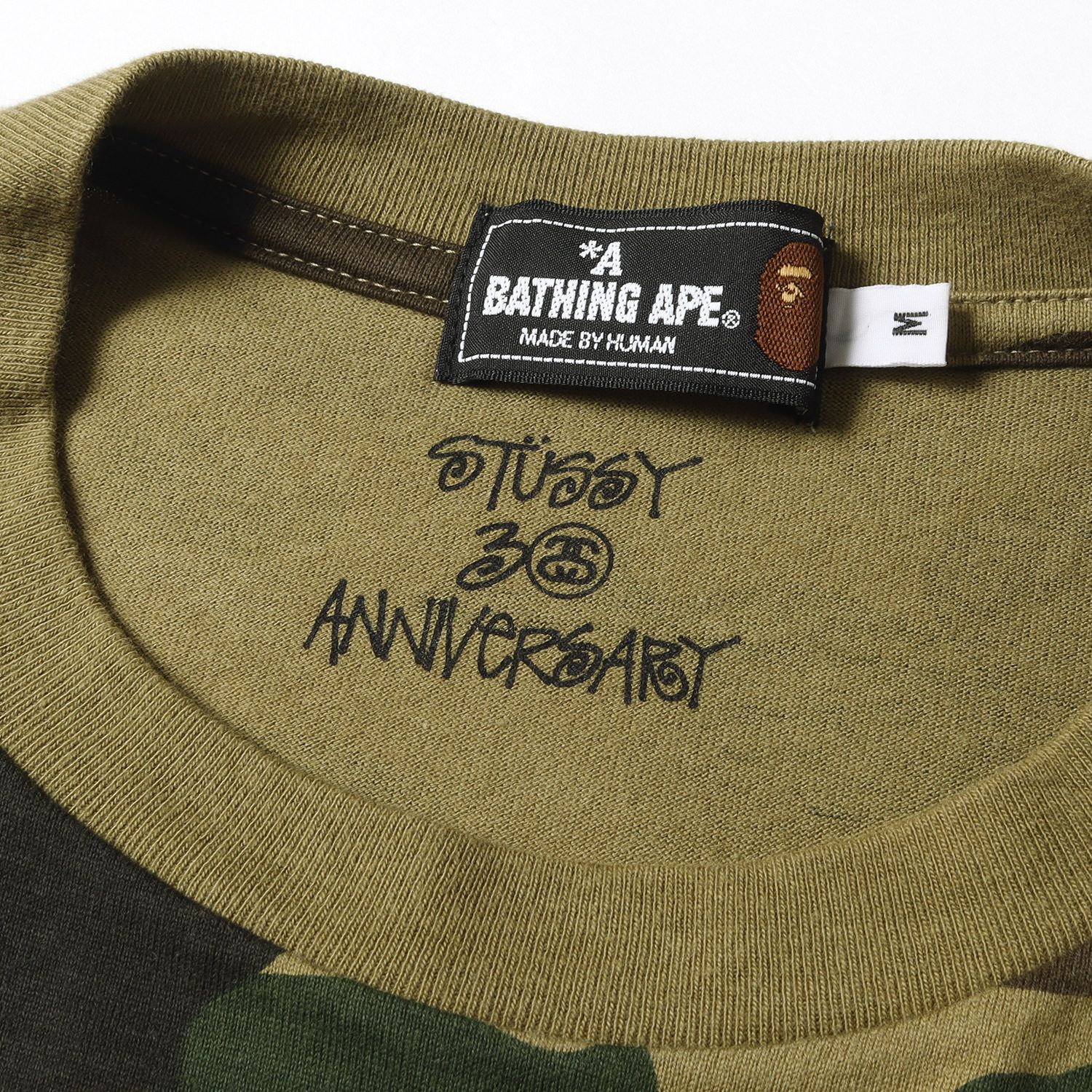 美品 A BATHING APE ア ベイシング エイプ Tシャツ サイズ:M STUSSY 