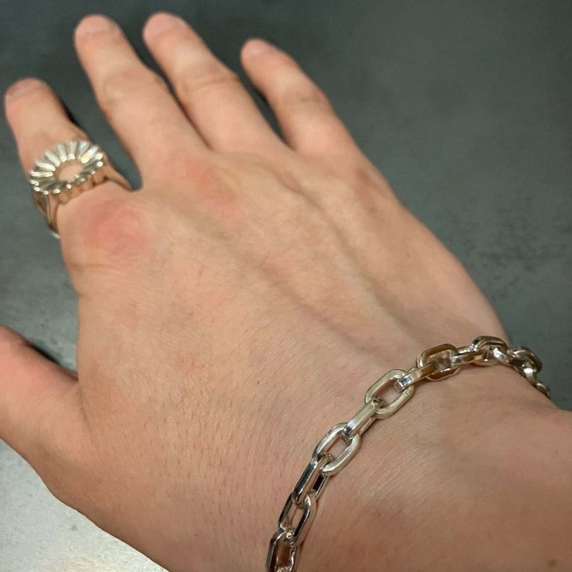 SILVER925 OVAL CHAIN BRACELET/シルバーブレスレット SILVER925 OVAL CHAIN BRACELET/シルバーブレスレット
