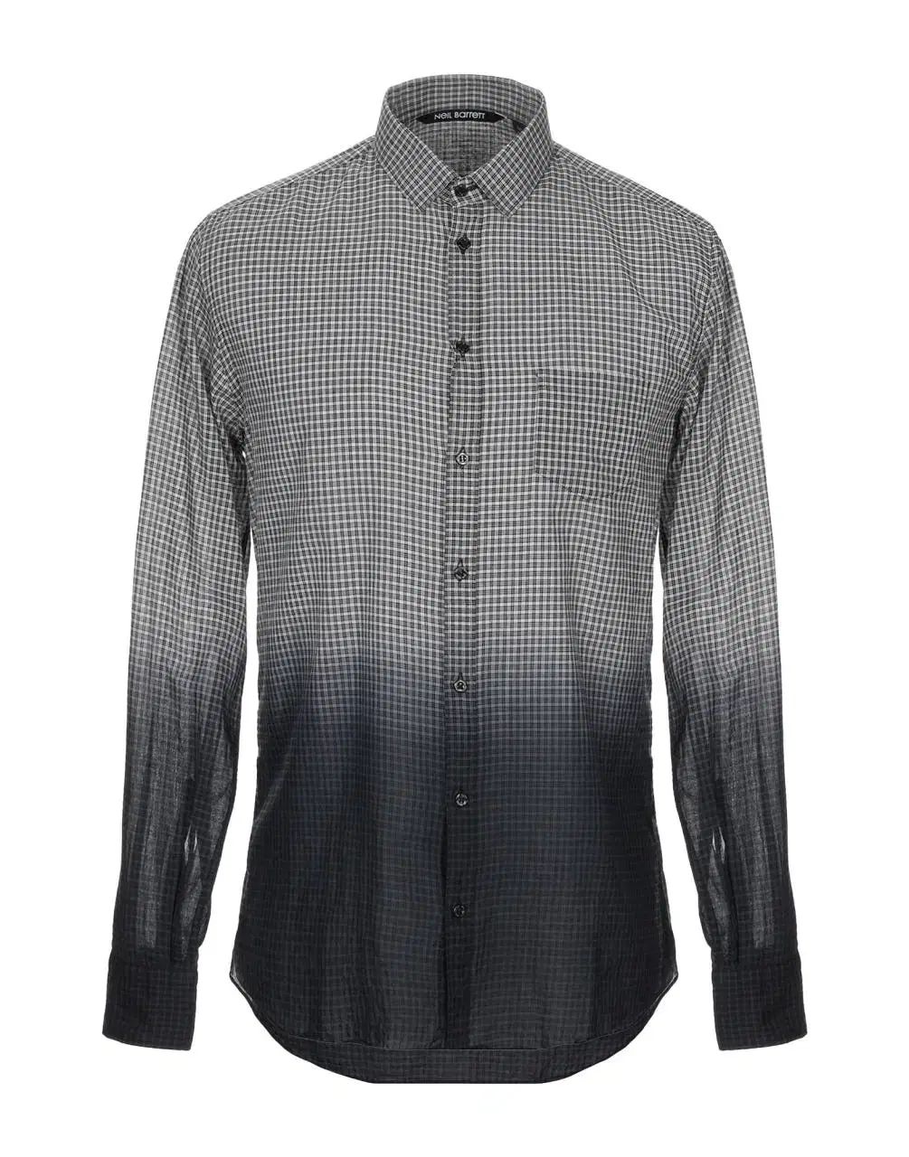 ニールバレット グラデーション チェック シャツ