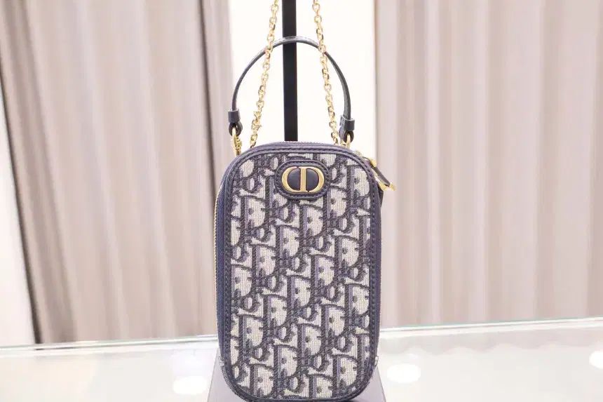 Dior ディオール オブリーク モンテーニュ 30 携帯電話ホルダー ミニ クロスバッグ