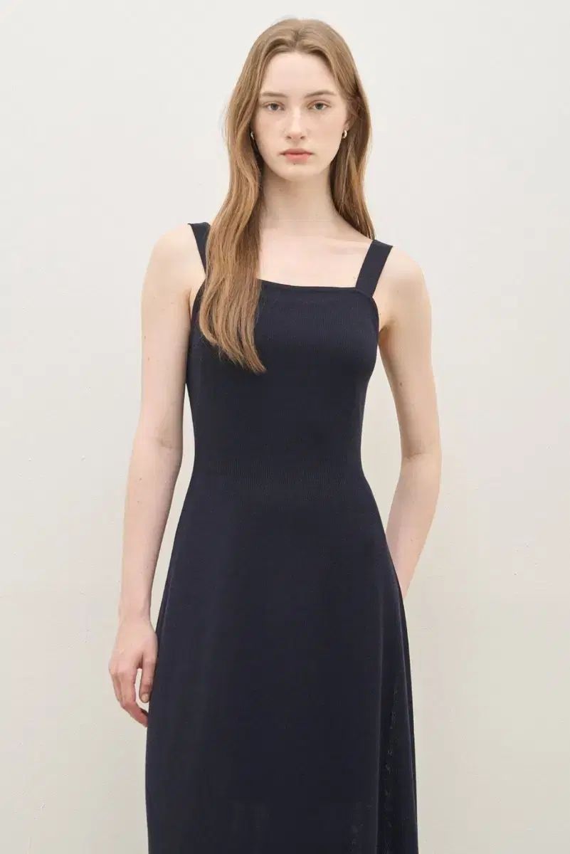 24 the CASHMERE スクエアネック 無縫製ニットウェア ニット ドレス ワンピース