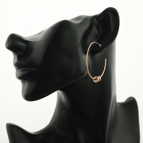 ブルガリ ピアス ビーゼロワン B-ZERO1 エレメント フープ K18PG  