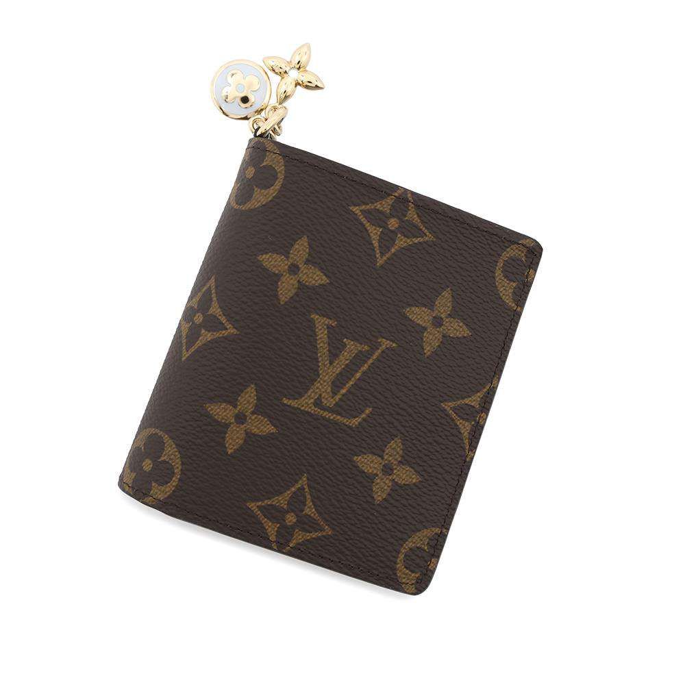 ルイヴィトン 二つ折り財布 モノグラム ポケットウォレット LV チャーム M14613 財布 アズールブルー