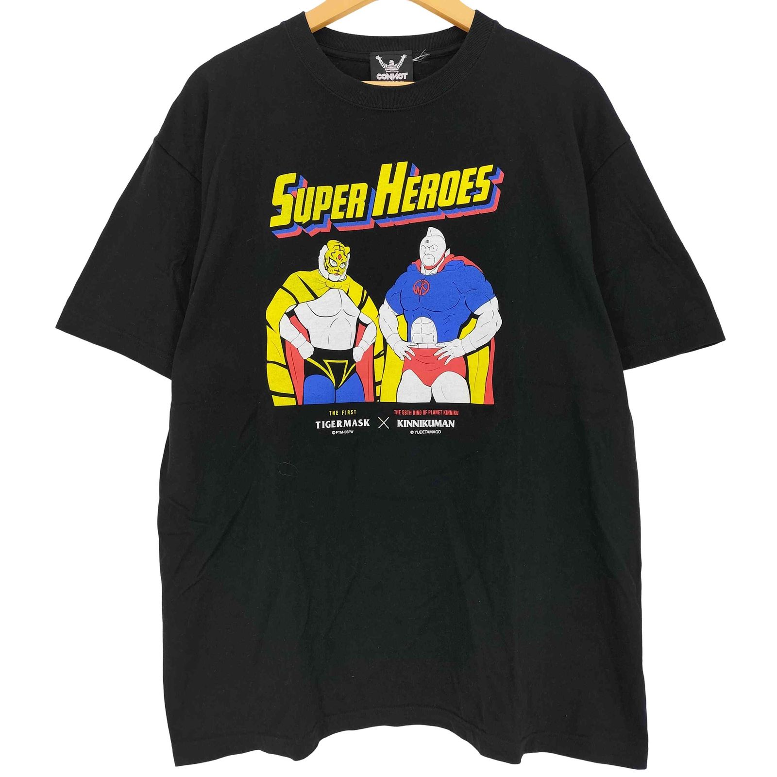 ユーズドフルギ USED古着 CONVICT SUPERHEROES Tシャツ メンズ JPN：XXL 