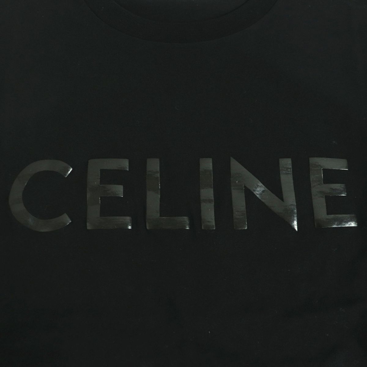 極美品□22SS CELINE/セリーヌ 2X51C671Q ロゴプリント コットン