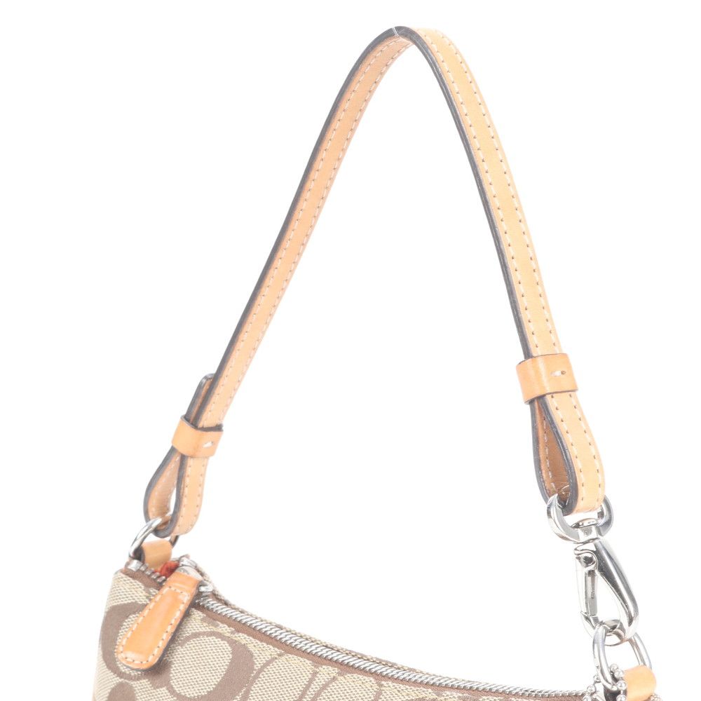 ✨美品 コーチ アクセサリーポーチ シグネチャー レザー キャンバス 5107 ☆未使用品☆ COACH コーチ マルチカラーレザーポーチ