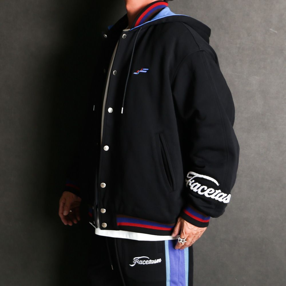 【FACETASM/ファセッタズム】× FRUIT OF THE ROOM / STADIUM JACKET - BLACK / スタジアムジャケット / KR-JK-M01【メンズ】【送料無料】