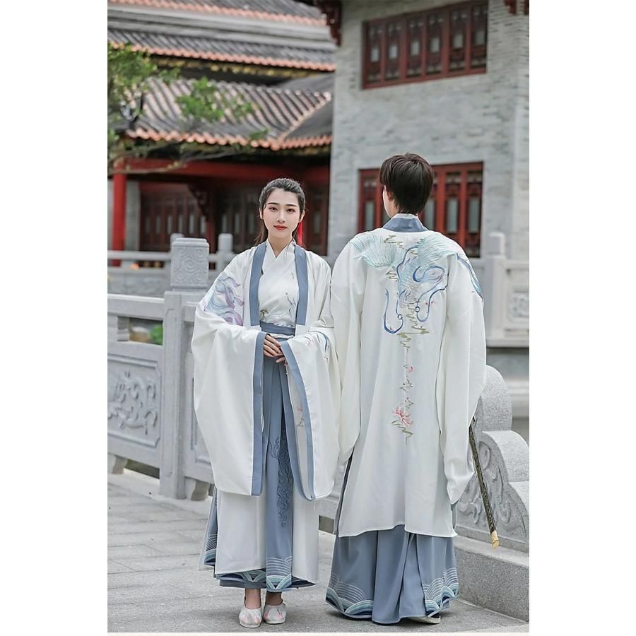 カップル漢服 チャイナ服 中華服 セット 大人 大鵬刺繍 豪華 唐 羽織追加可 中華衣装 長袖 華流コスチューム 舞台 ステージ衣装 仮装 変装