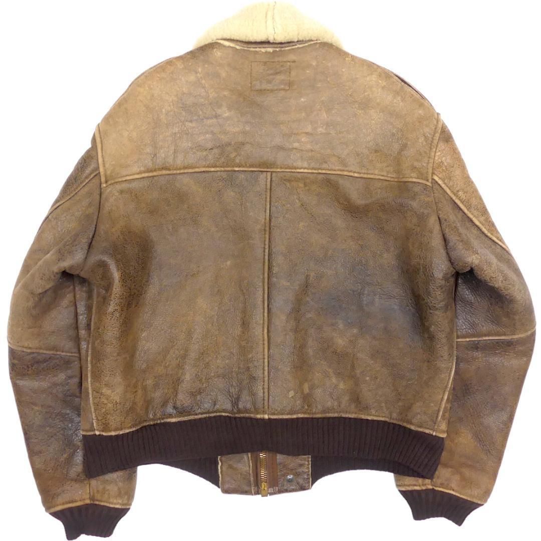 B-15 フライトジャケット L AVIREX ムートン B-3 茶HN1731