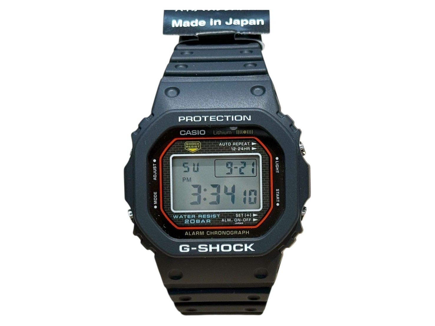 CASIO カシオ G-SHOCK Gショック 初代G-SHOCK 復刻モデル デジタル腕時計 クオーツ DW-5000R-1AJF ブラック メンズ|006