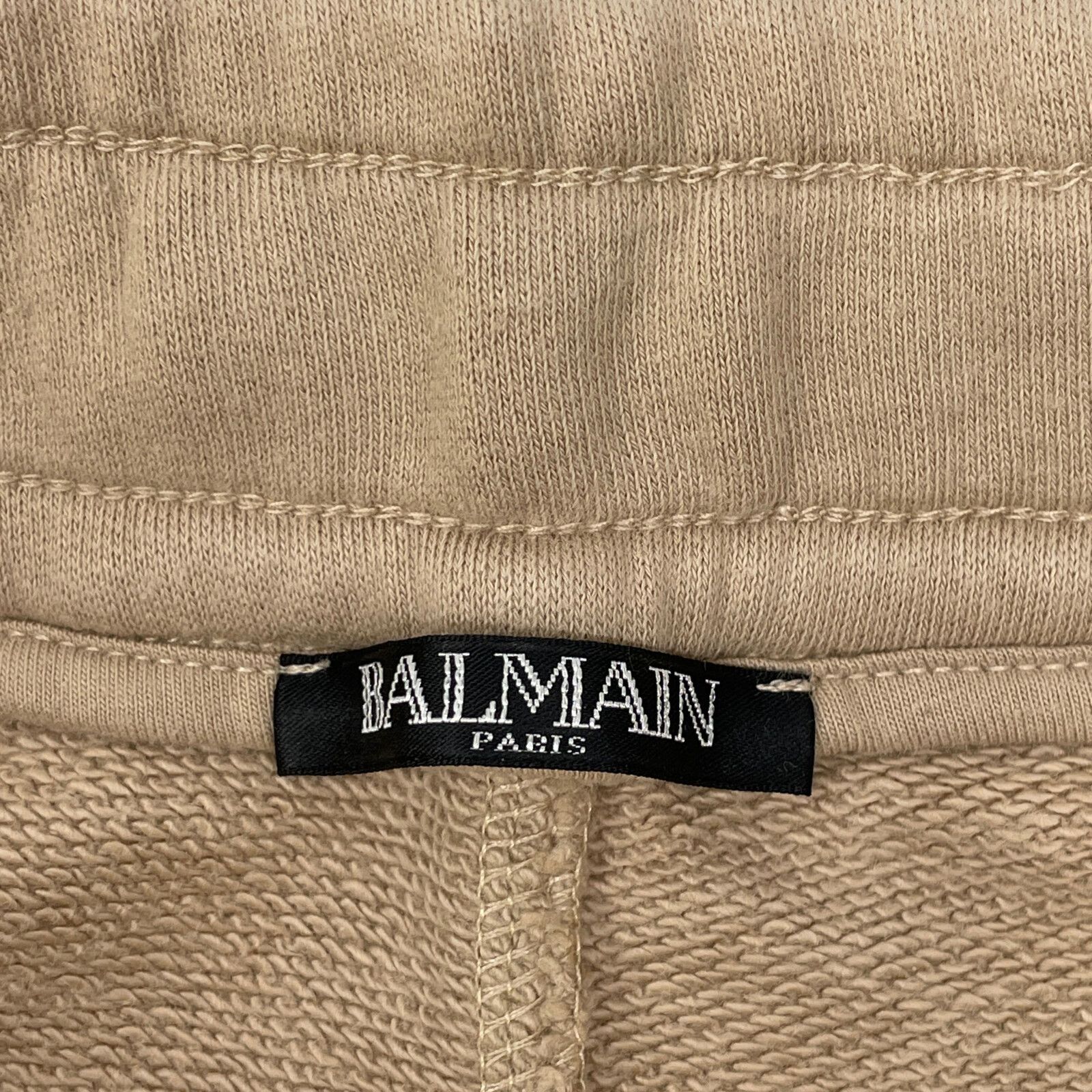BALMAIN バルマン ベージュ バイカー スウェットパンツ XXS