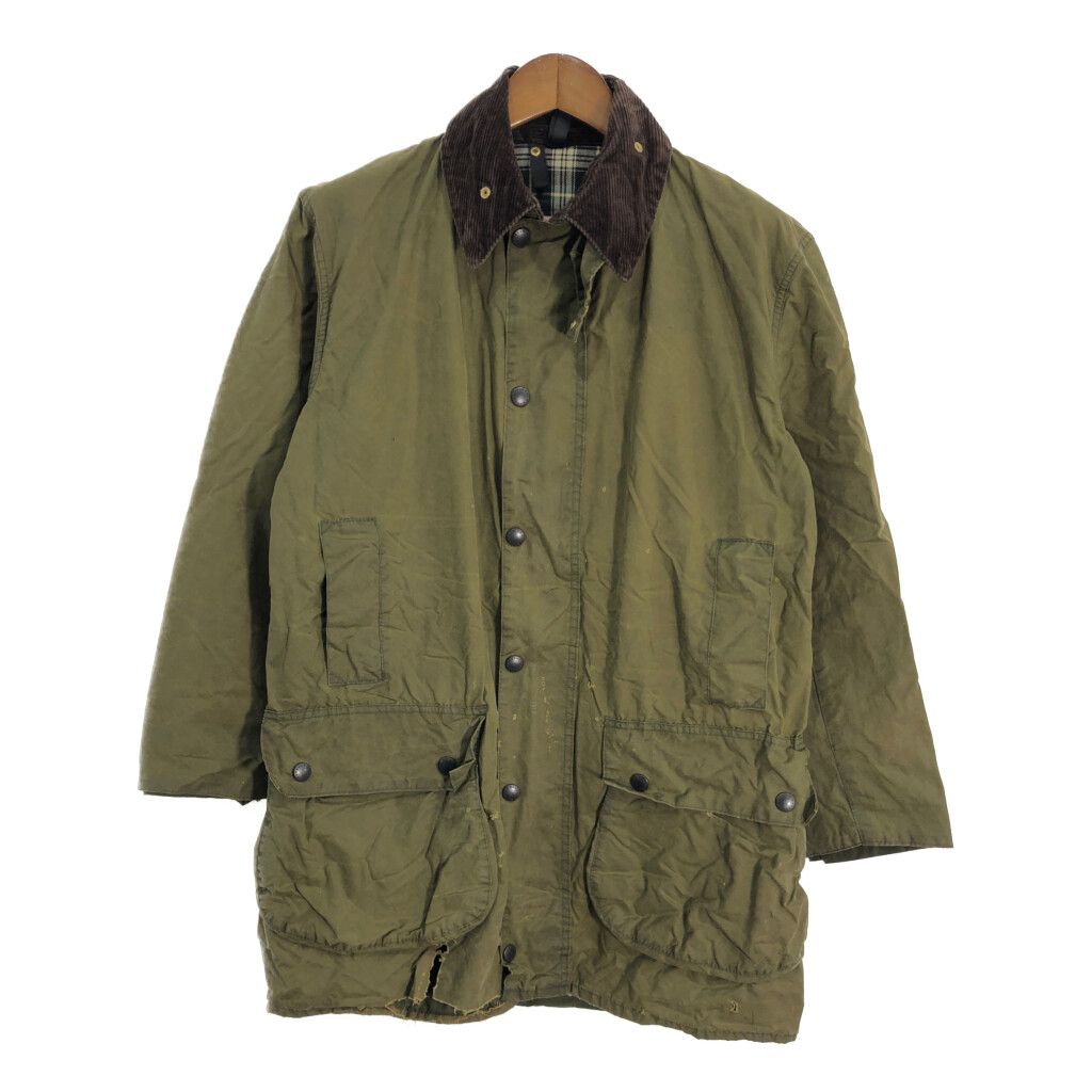 80年代 イングランド製 Barbour バブアー BORDER ボーダー オイルドジャケット オリーブ (メンズ C40 102CM) 中古 古着  R3513 - メルカリ