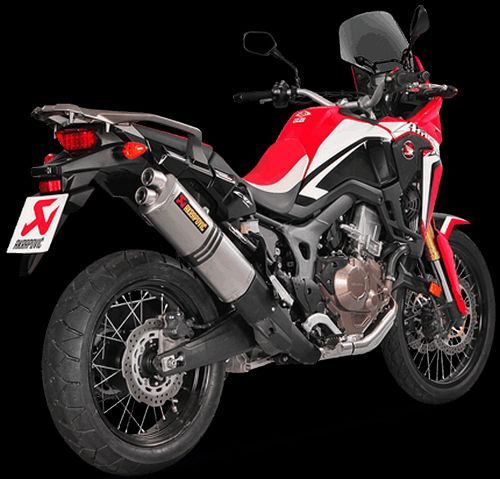 【政府認証】アクラポビッチ スリップオン CRF1000L　アフリカツイン AKRAPOVIC アクラポビッチ SLIP ON LINE チタン 政府認証