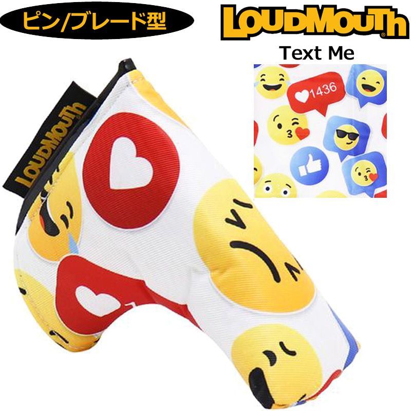 Loudmouth ラウドマウス パターカバー ピン型/ブレード型用 Text Me(テキスト ミー) LM-HC0008/PN 771987(304) パター用 ヘッドカバー 新品【Loudmouth正規販売店】