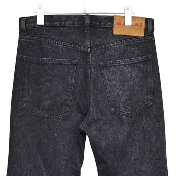 MARNI マルニ 2024AW Marble-Dyed Jeans ダメージ加工デニムパンツ 