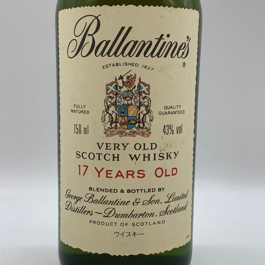 バランタイン 17年 ベリーオールド 青青紋章 750ml 43%T1 特級