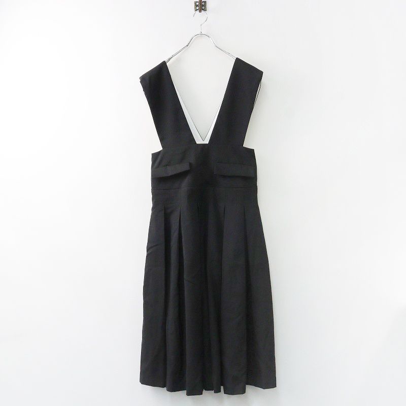ENFOLD エンフォルド　ジャンパースカート　36 ブラック ENFOLD エンフォルド STRAIGHT JUMPER-SKIRT ジャンパースカート