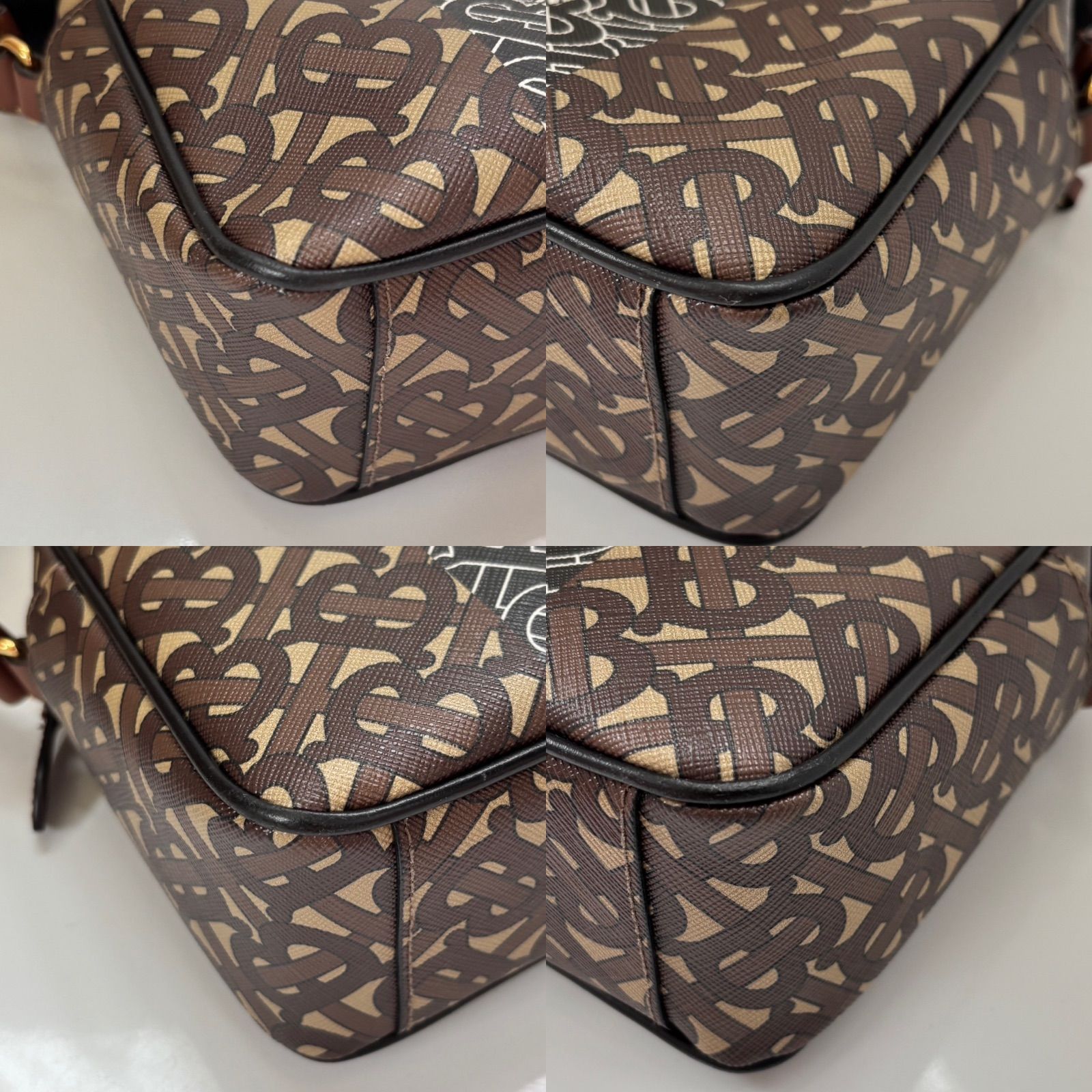 美品 BURBERRY TBロゴ ショルダーバッグ クロズボディ レザー 保存袋 保存袋付き 美品 BURBERRY バーバリー 現行 TBロゴ ショルダー